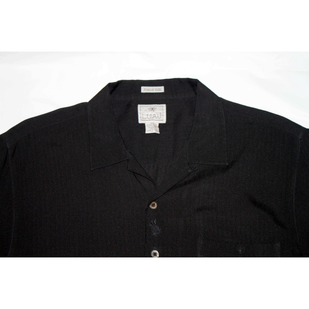 Luau Finest Silk Short Sleeve Button Up Shirt - Picture 4 of 6